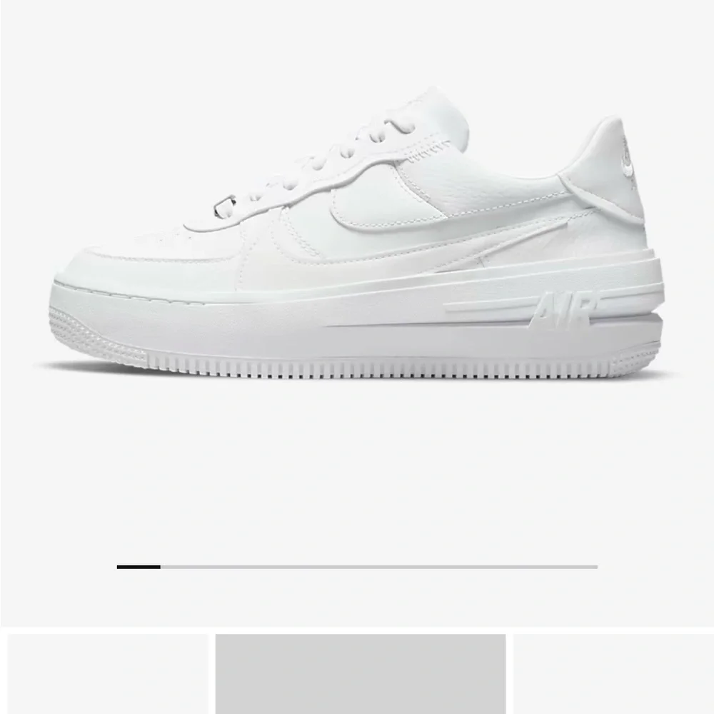 Nike airforce 1 platform white size 7.5 - Picture 3 of 6